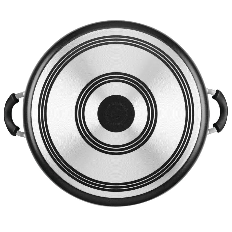 Nonstick Family Pan Jumbo Cooker with Lid 14 Inch Aluminum - Cheerful Home Finds