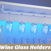 Bar Cabinet with Power Outlets, 67 Inch Tall Wine Bar - Cheerful Home Finds