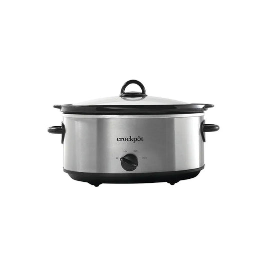 Crockpot 7 Quart Slow Cooker Manual Stainless Steel HAOYUNMA Capacity Over 6L 120V