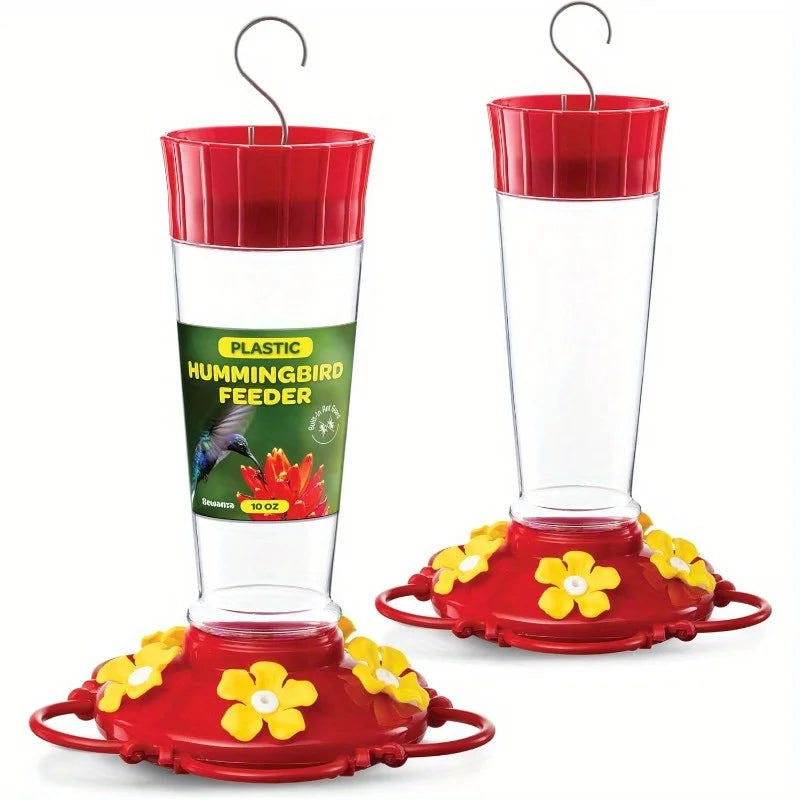 1pc Suspended Hummingbird Feeder Bird With Hook Feeder 5 Nectar Feeding Ports 13.5oz - Cheerful Home Finds