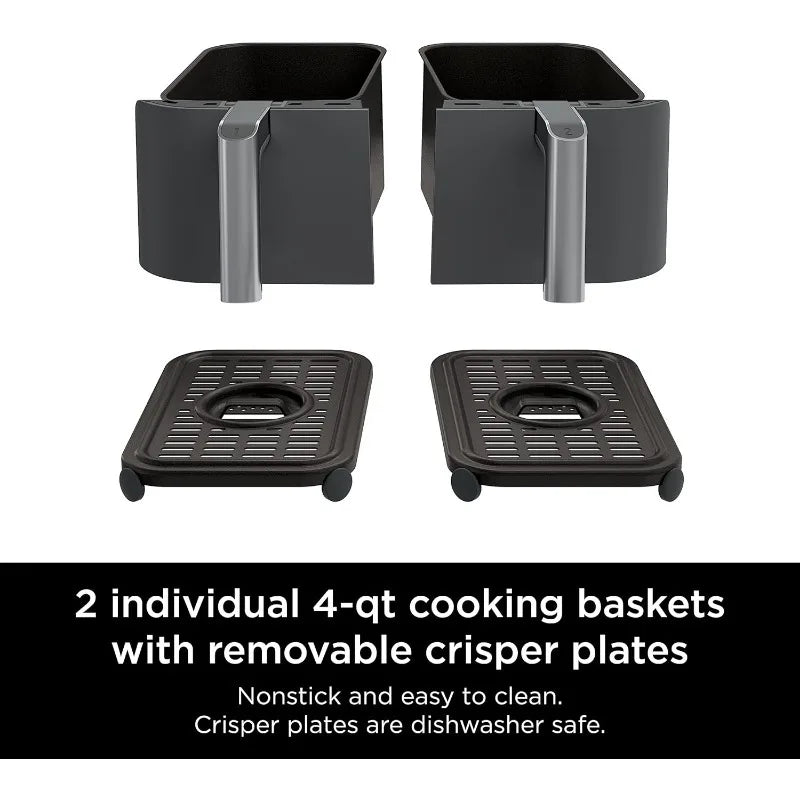 Ninja DZ201 Foodi 8 Quart 6-in-1 DualZone Air Fryer - Cheerful Home Finds