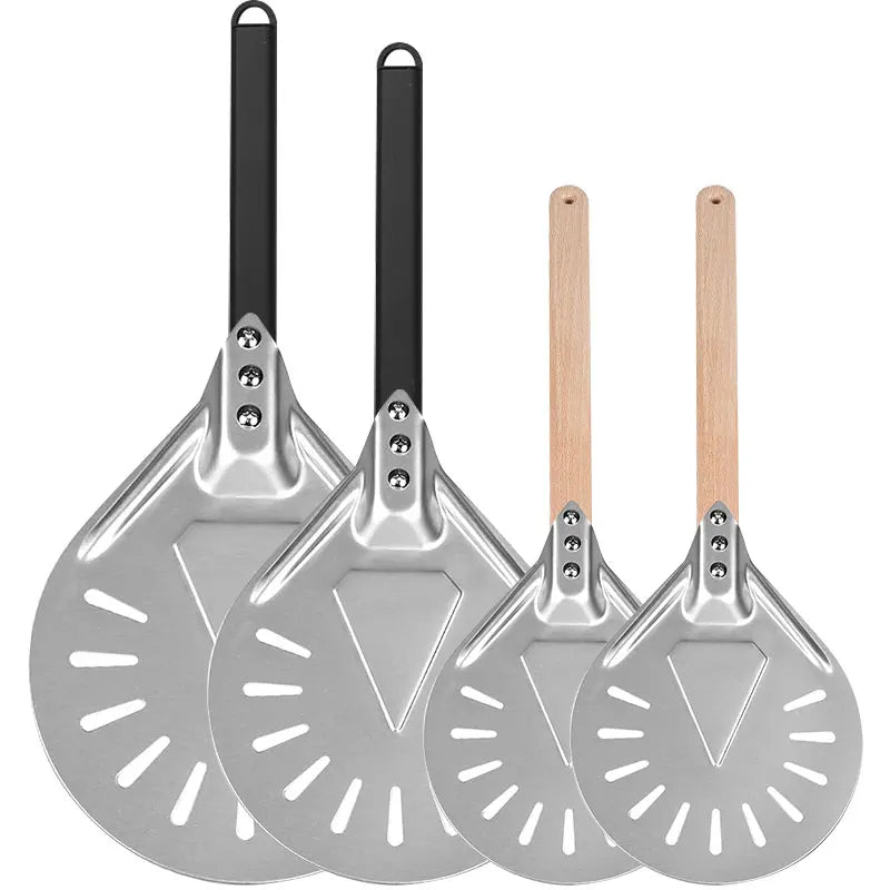 Round 7/9/12 Inch Pizza Turning Peel Turner Long Handle - Cheerful Home Finds
