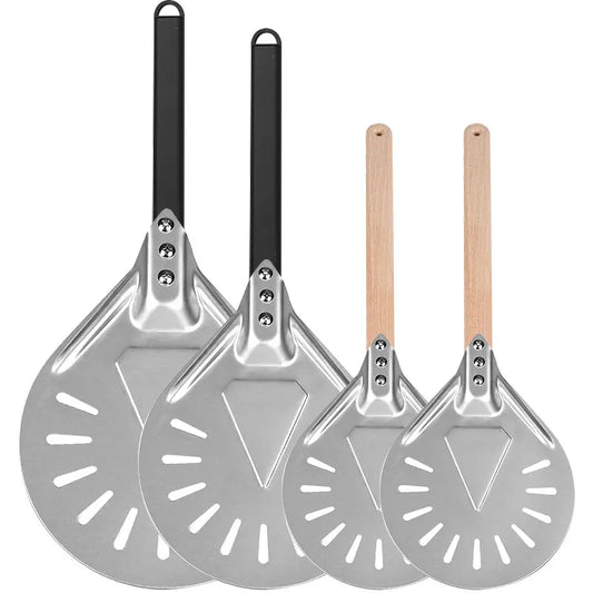Round 7/9/12 Inch Pizza Turning Peel Turner Long Handle - Cheerful Home Finds