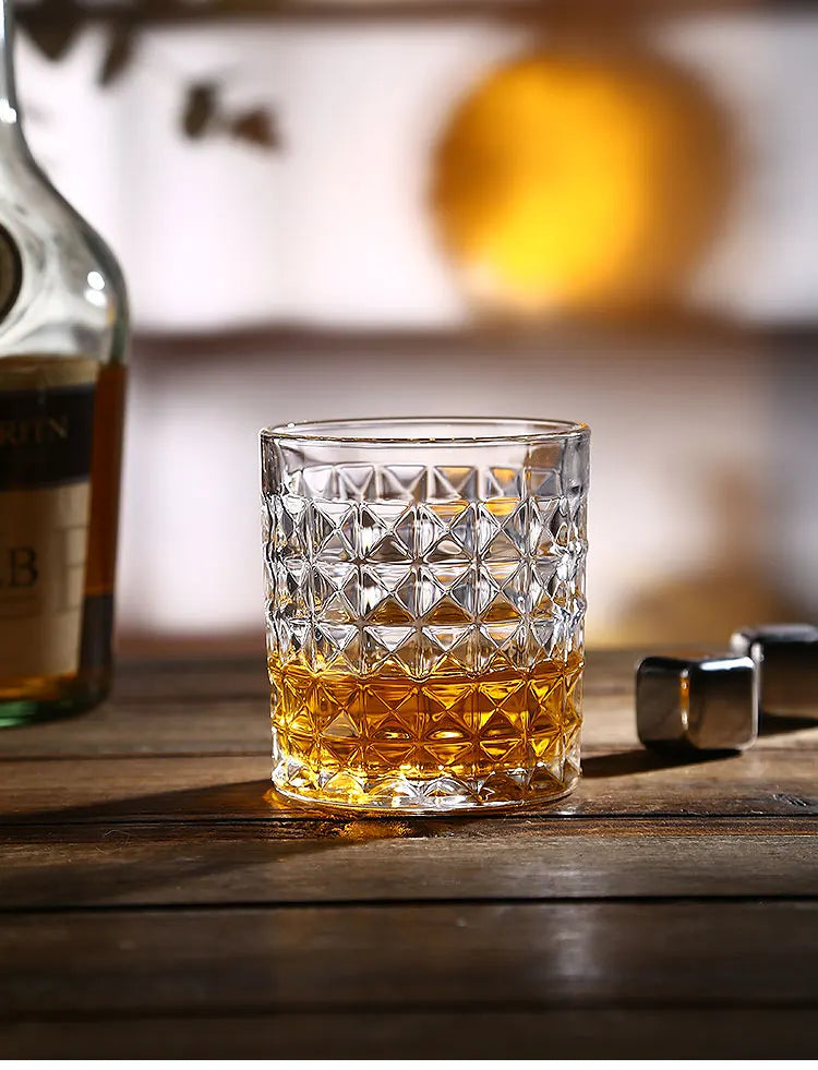 1PCS Whiskey Glass, Old Fashioned Rocks Glasses Tumblers - Cheerful Home Finds