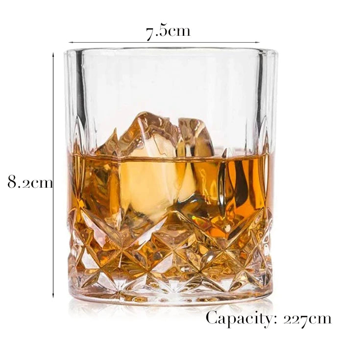 1PCS Whiskey Glass, Old Fashioned Rocks Glasses Tumblers - Cheerful Home Finds