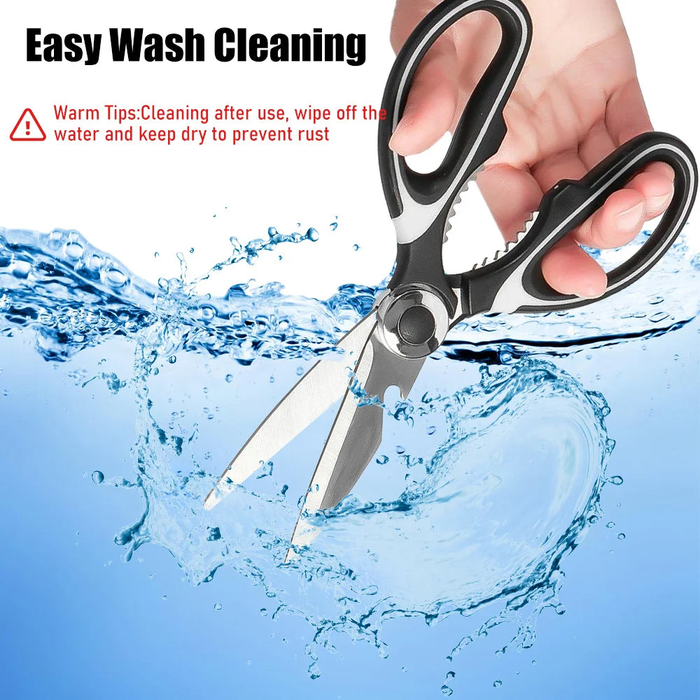 Multifunctional Scissors Kitchen Stainless Steel Scissors - Cheerful Home Finds
