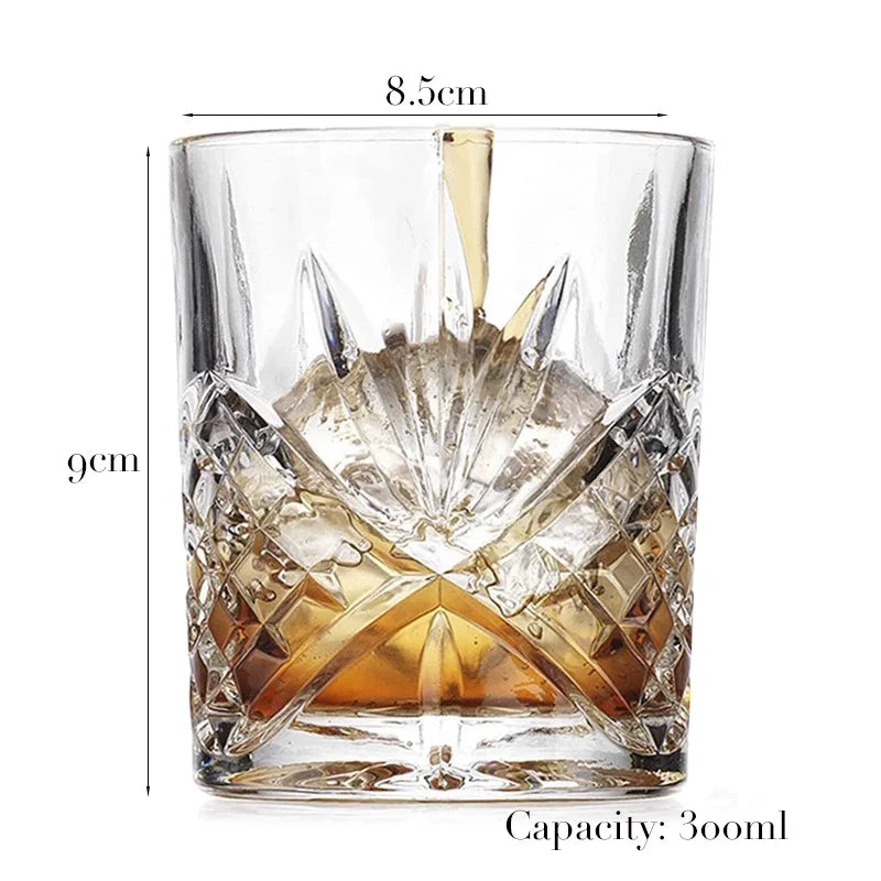 1PCS Whiskey Glass, Old Fashioned Rocks Glasses Tumblers - Cheerful Home Finds