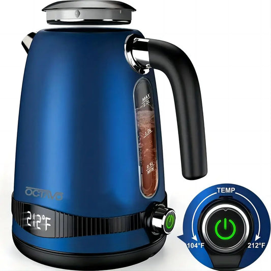 1pc 1.8QT Electric Kettle with Temperature Control 1100W - Cheerful Home Finds