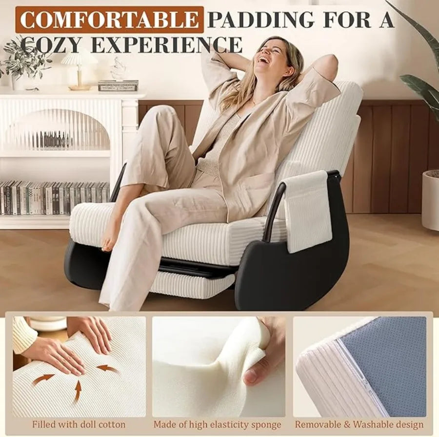 Rocking Chair Balcony Home Technology Cloth Living Room Modern Rocking - Cheerful Home Finds