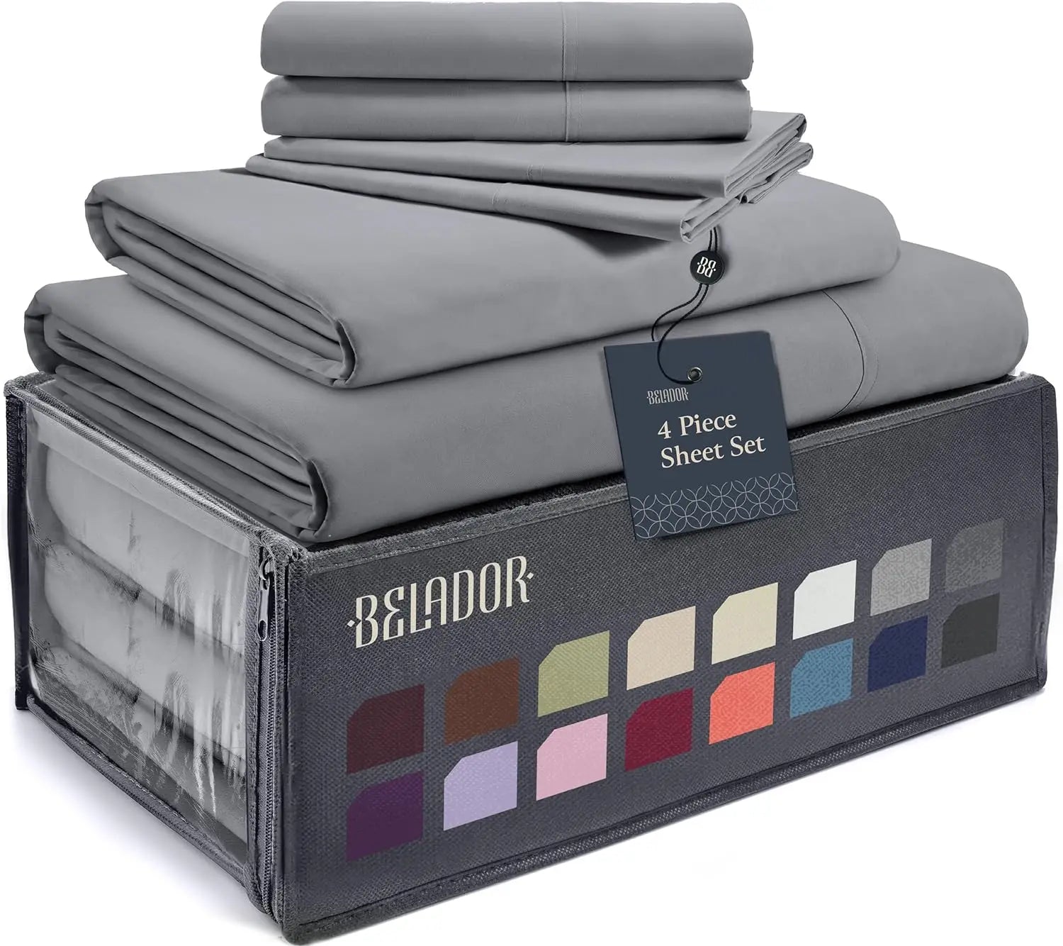 Luxury 6 Piece Queen Size Bed Sheets Set Breathable Hotel Quality Wrinkle Free Microfiber Fabric - Cheerful Home Finds