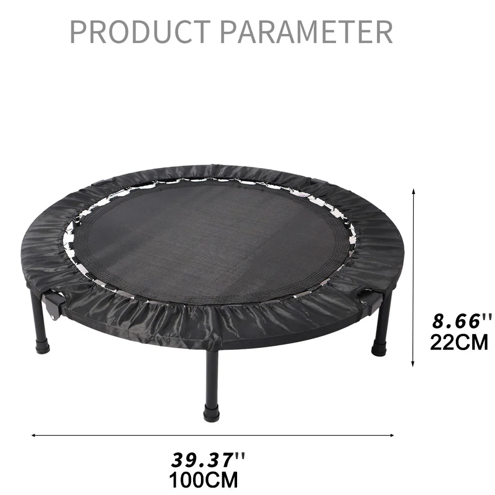 Foldable Mini Exercise Trampoline Portable Fitness Rebounder - Cheerful Home Finds