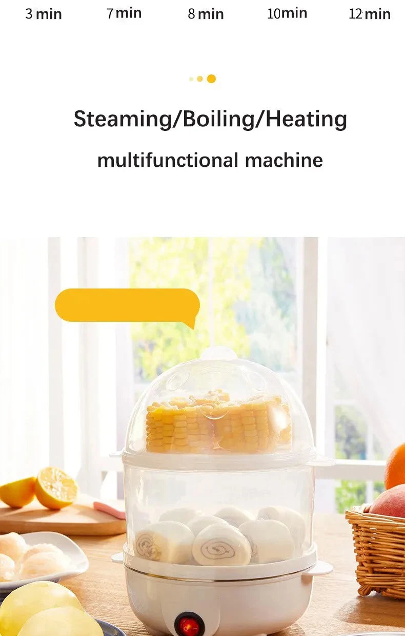 Multifunctional Egg Boiler Electric Egg Steamer Cooking Breakfast Machine - Cheerful Home Finds