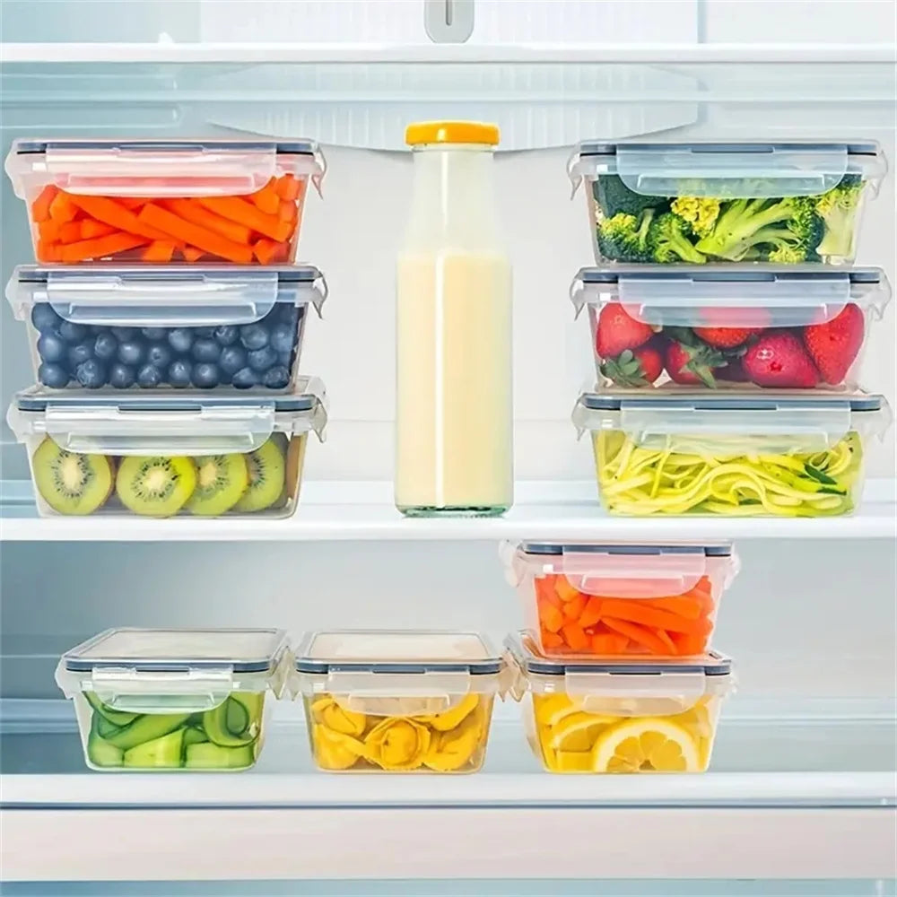 24pcs Kitchen Storage Container Set - Dishwasher Safe Bins - Cheerful Home Finds