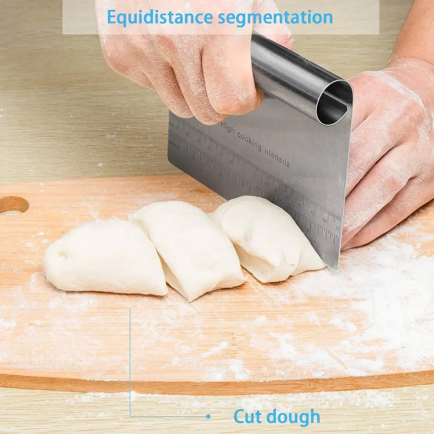 Stainless Steel Cake Scraper Pastry Cutters Edge Tools - Cheerful Home Finds