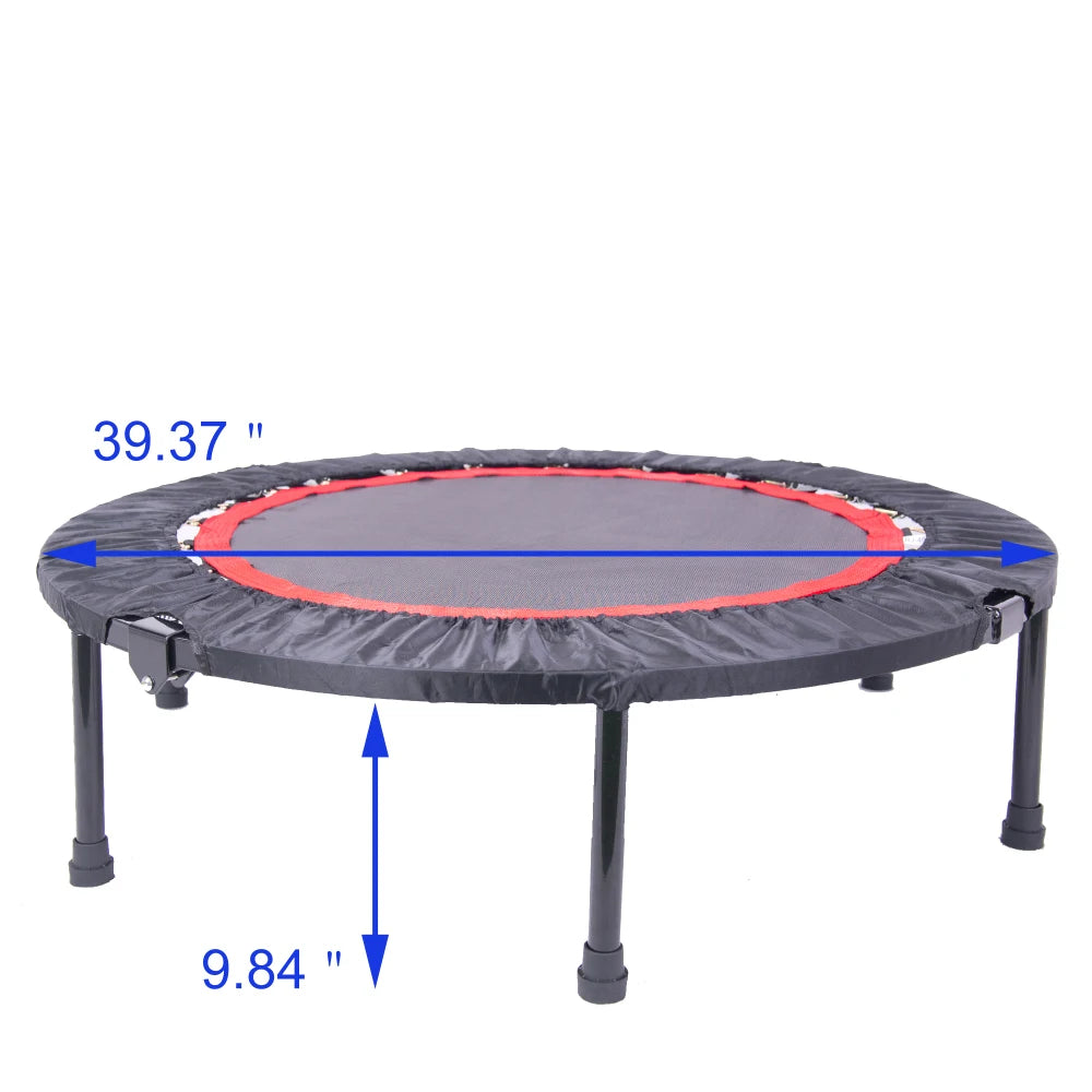 40 Inch Mini Exercise Trampoline for Adults or Kids Indoor Fitness Rebounder Max Load 300LBS - Cheerful Home Finds