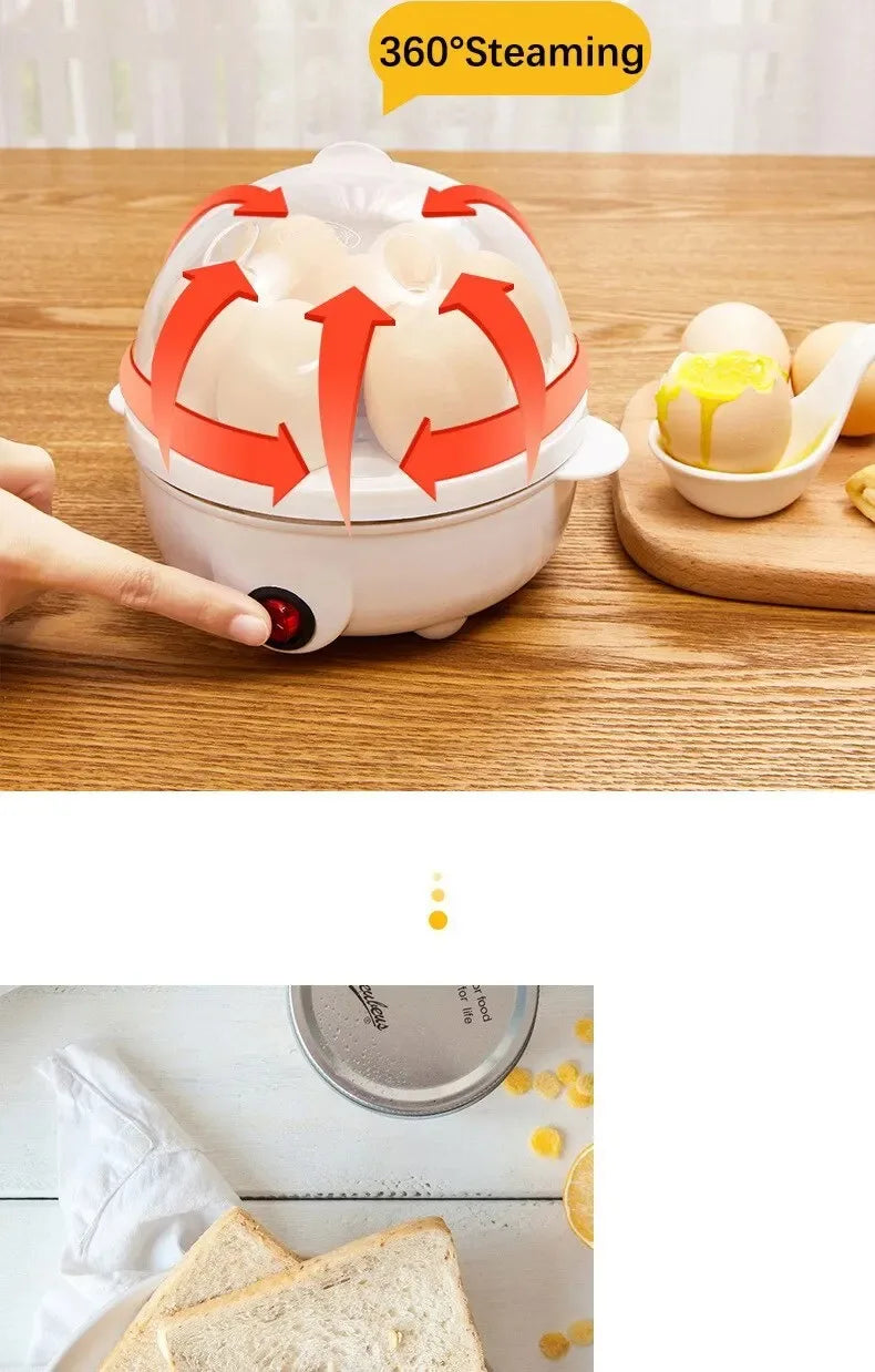 Multifunctional Egg Boiler Electric Egg Steamer Cooking Breakfast Machine - Cheerful Home Finds