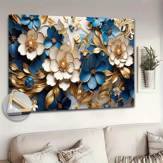 Canvas Wall Art Floral Symphony for Living Room Bedroom Home Office Kitchen Dining Room Wall Decoration - Cheerful Home Finds