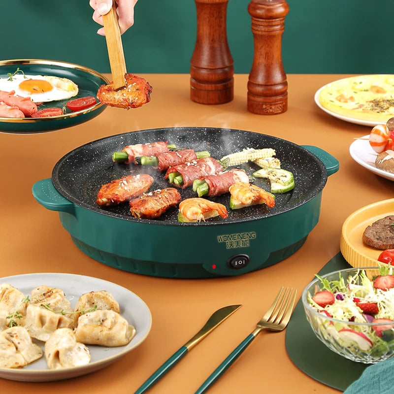 Electric MultiCooker Electric Frying Pan 220V Non-stick Cooking Machine - Cheerful Home Finds