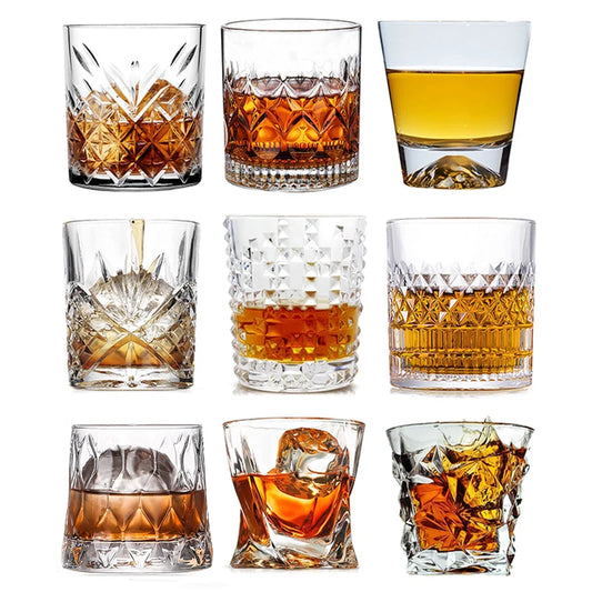 1PCS Whiskey Glass, Old Fashioned Rocks Glasses Tumblers - Cheerful Home Finds