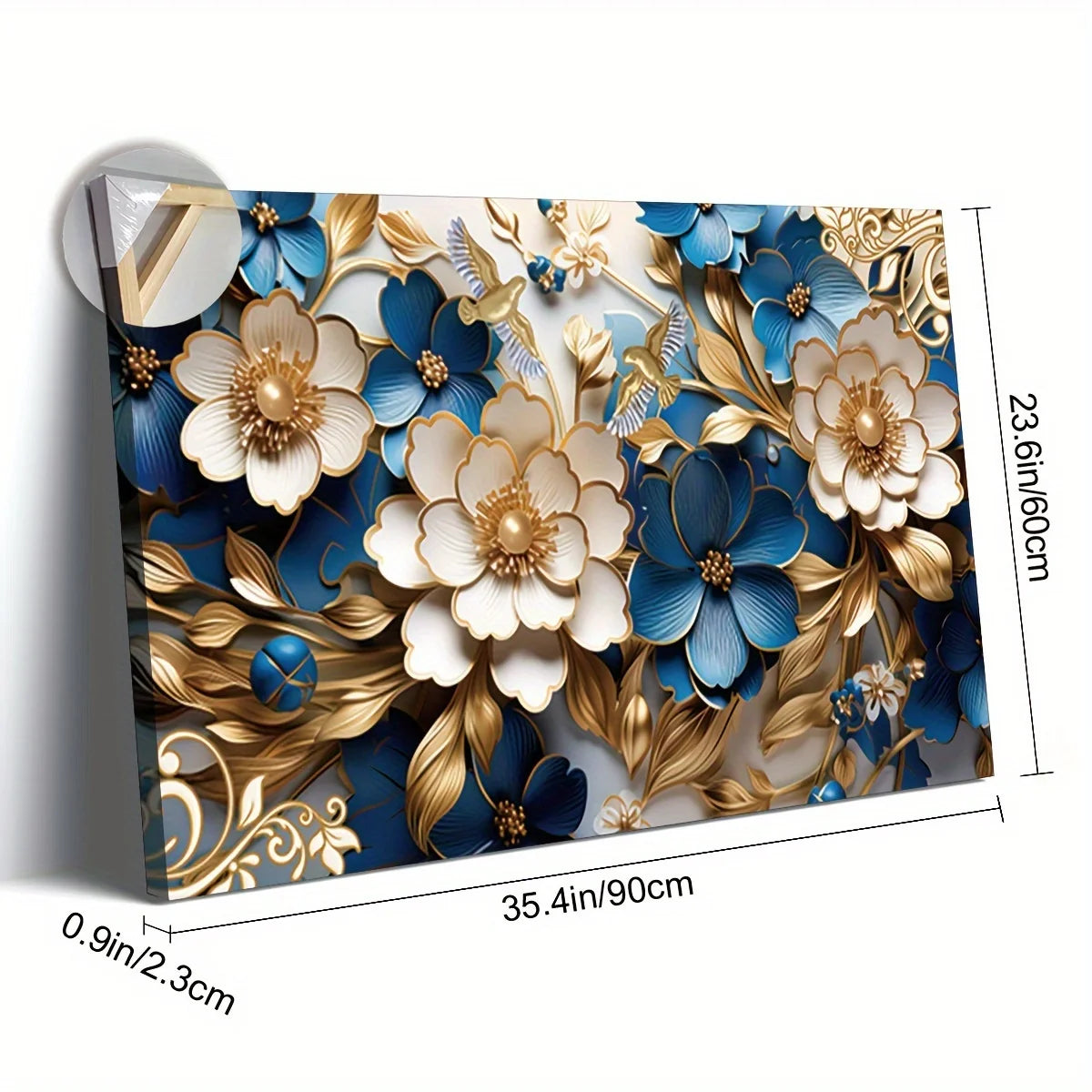 Canvas Wall Art Floral Symphony for Living Room Bedroom Home Office Kitchen Dining Room Wall Decoration - Cheerful Home Finds
