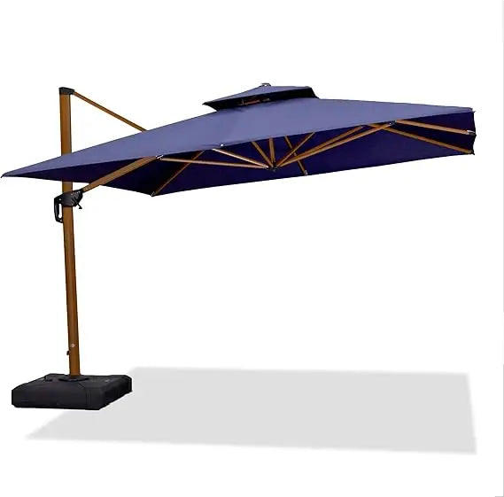 11' X 11' Patio Umbrella Cantilever Outdoor Umbrellas Square - Cheerful Home Finds