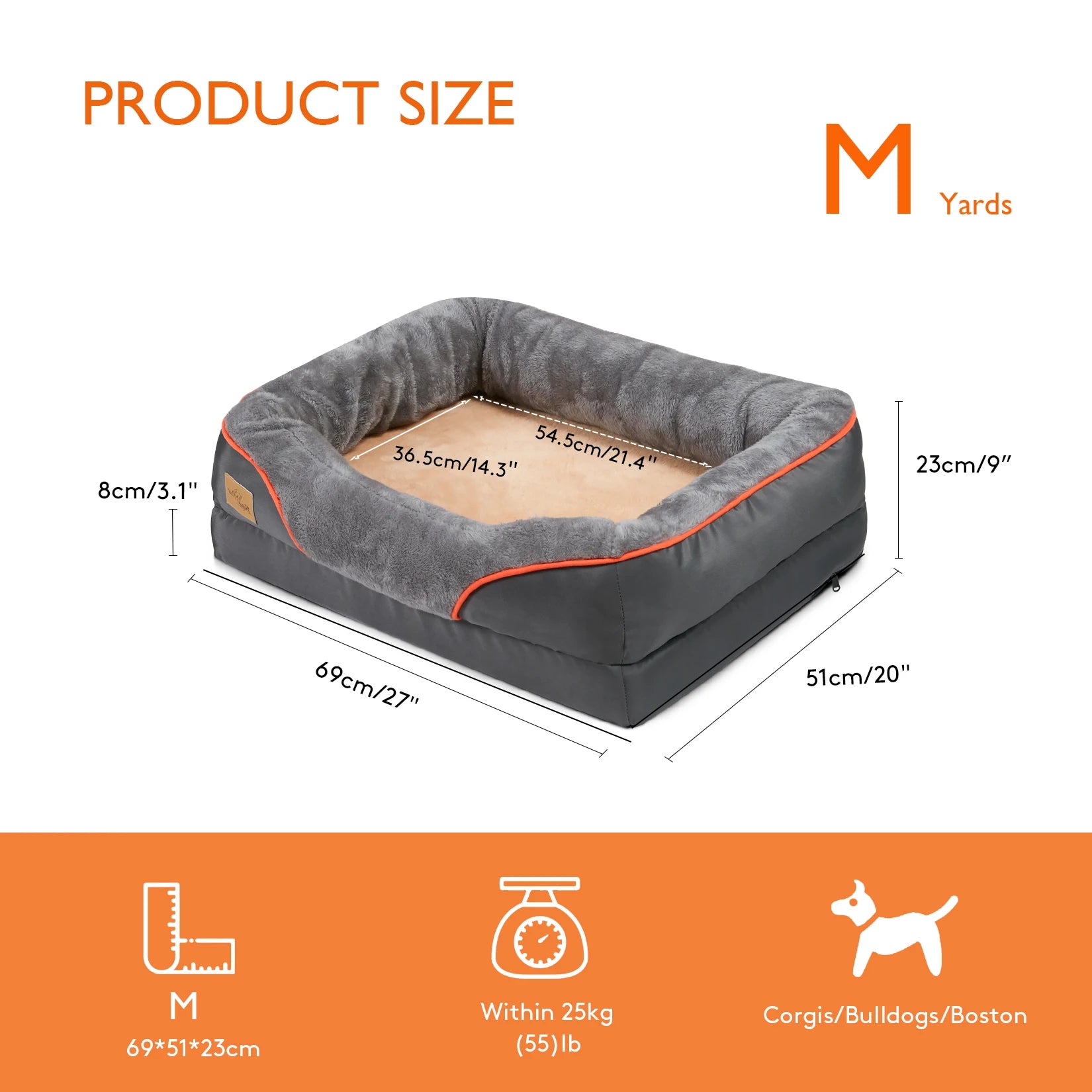 L XL 2XL 3XL Dog Bed Super Soft Orthopedic Foam Pet Bed - Cheerful Home Finds