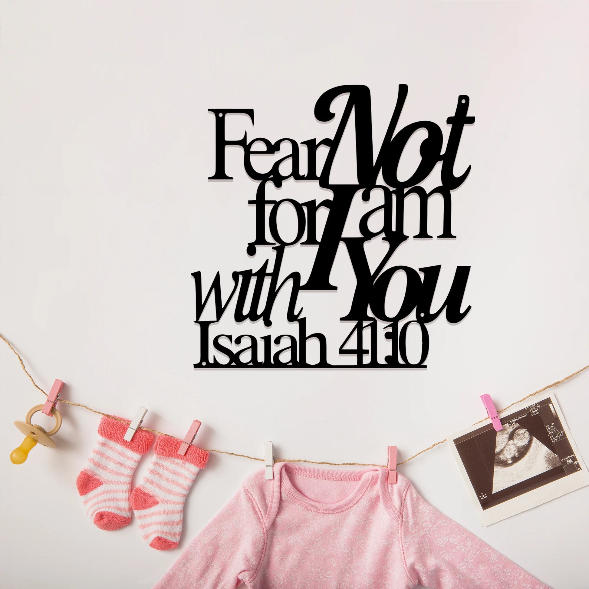 1pc Isaiah 41 10 Metal Bible Verse Christian Home Decor Wall Art for Living Room Office Decor - Cheerful Home Finds