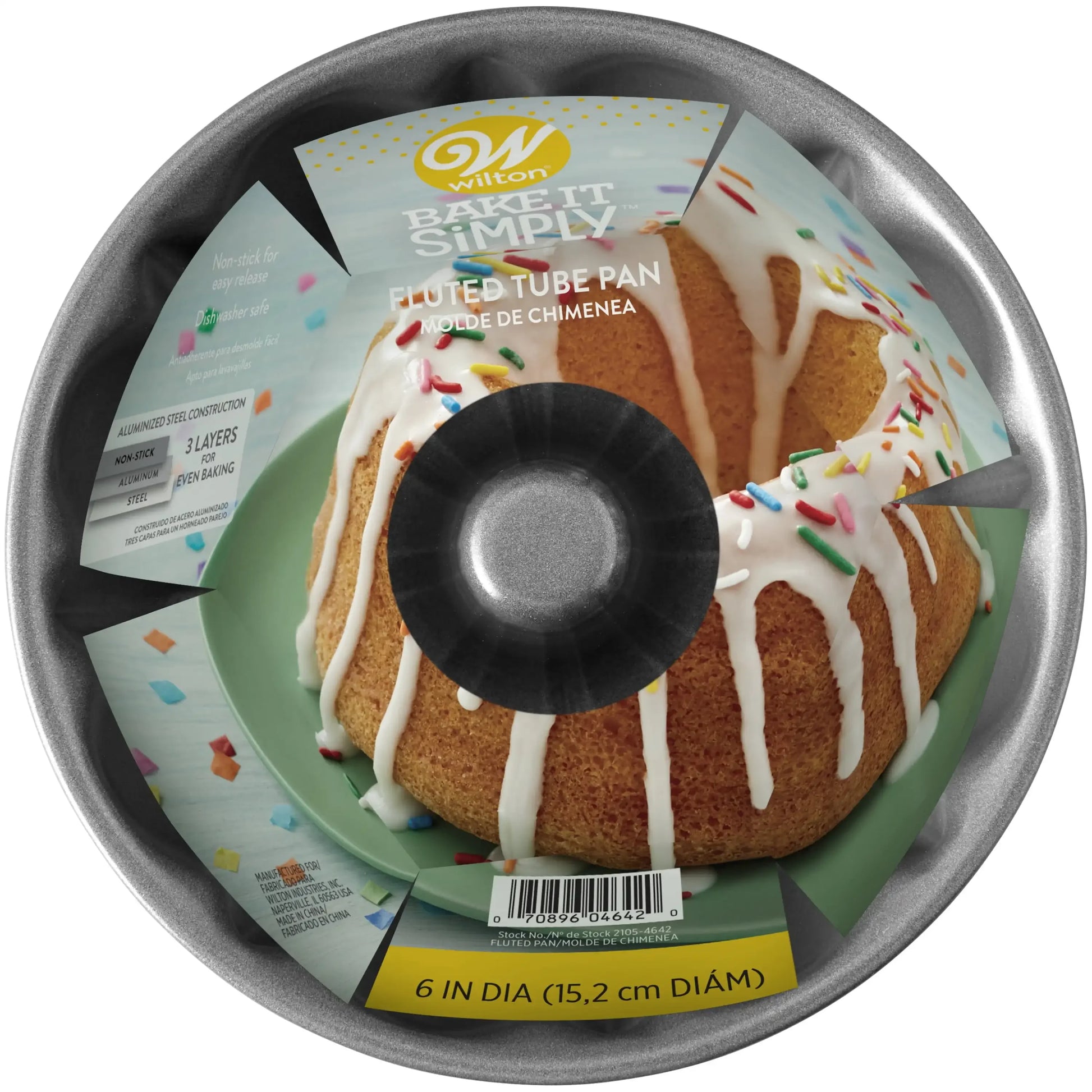 Bake It Simply Non-Stick Fluted Tube Pan, 6-Inch Cake Pan - Cheerful Home Finds