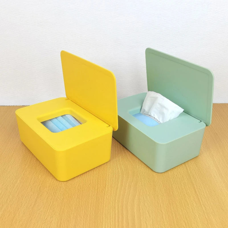 New Plastic Tissue Box Wet Tissue Holder Cover Home Organizer - Cheerful Home Finds