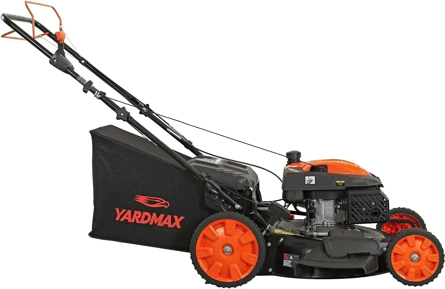 22 Inch 201cc Select PACE 6 Speed CVT High Wheel RWD 3 in 1 Gas Walk Behind Self Propelled Lawn Mower Black