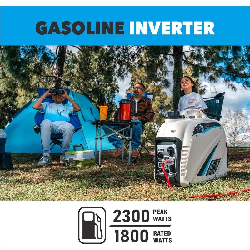 Pulsar PG2300iS 2300W Portable Super Quiet Gas Powered Inverter Generator with USB Outlet and Parallel Capability CARB Compliant - Cheerful Home Finds