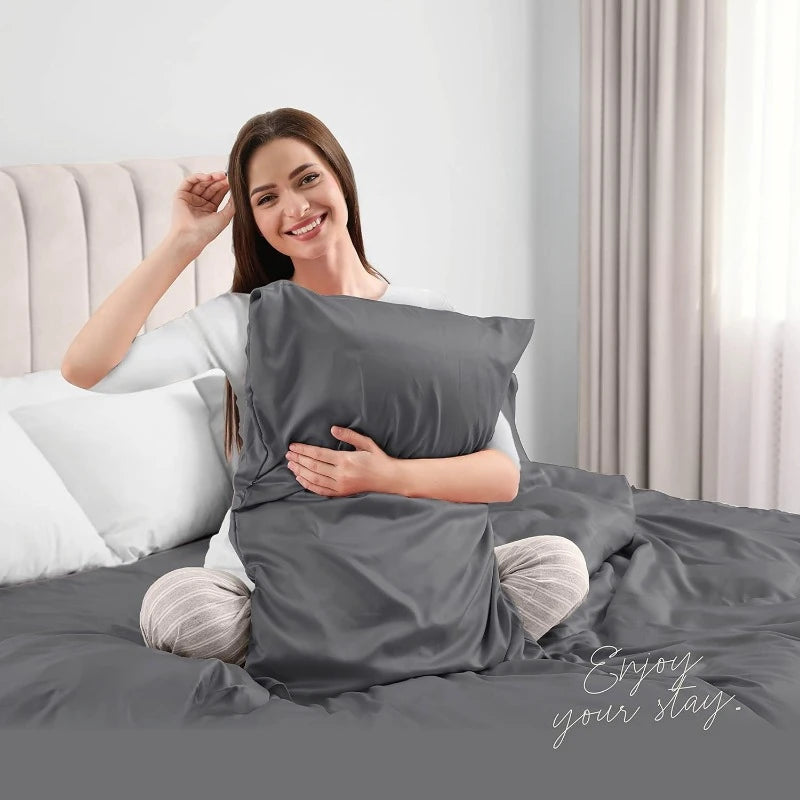 Luxury 6 Piece Queen Size Bed Sheets Set Breathable Hotel Quality Wrinkle Free Microfiber Fabric - Cheerful Home Finds
