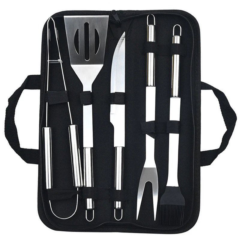 Stainless Steel Oven Set Barbecue Combination Tool Outdoor BBQ - Cheerful Home Finds