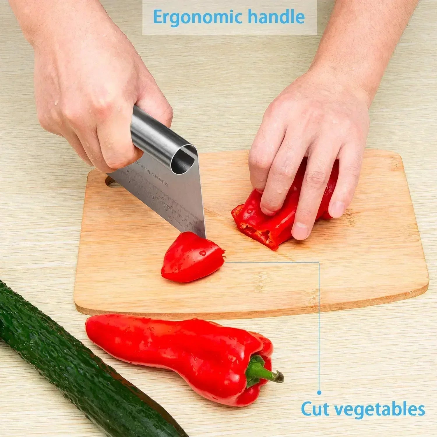 Stainless Steel Cake Scraper Pastry Cutters Edge Tools - Cheerful Home Finds