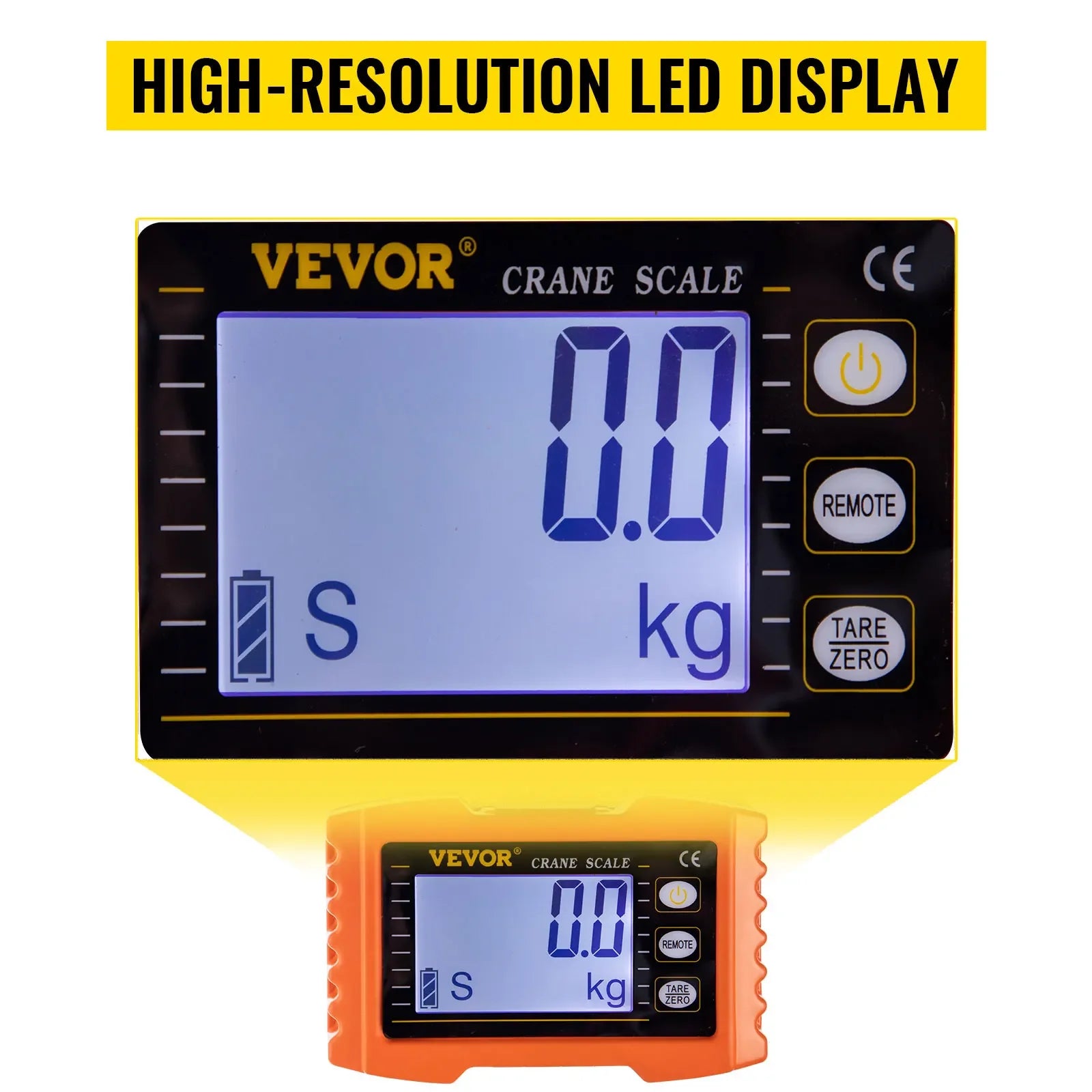 VEVOR 1000KG Aluminum Digital Crane Scale Heavy Duty - Cheerful Home Finds