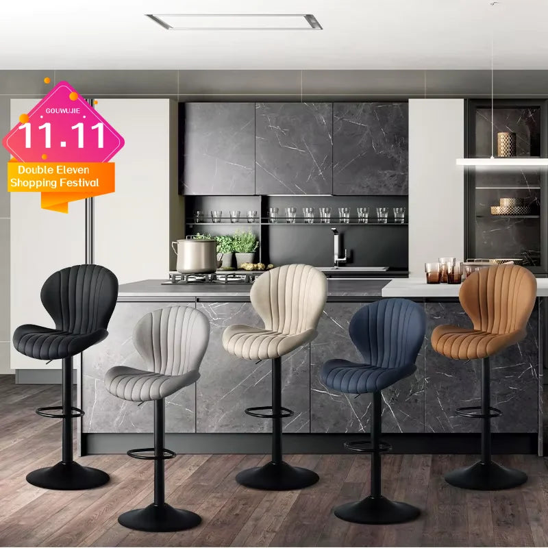 Living Room Chairs 2 Pcs Set Luxury Modern Adjustable Stool - Cheerful Home Finds
