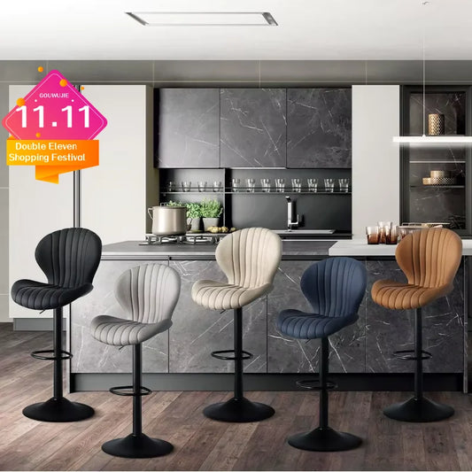 Living Room Chairs 2 Pcs Set Luxury Modern Adjustable Stool - Cheerful Home Finds