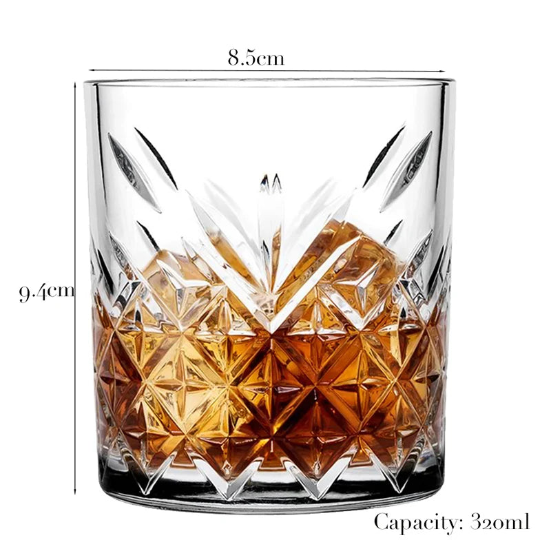 1PCS Whiskey Glass, Old Fashioned Rocks Glasses Tumblers - Cheerful Home Finds