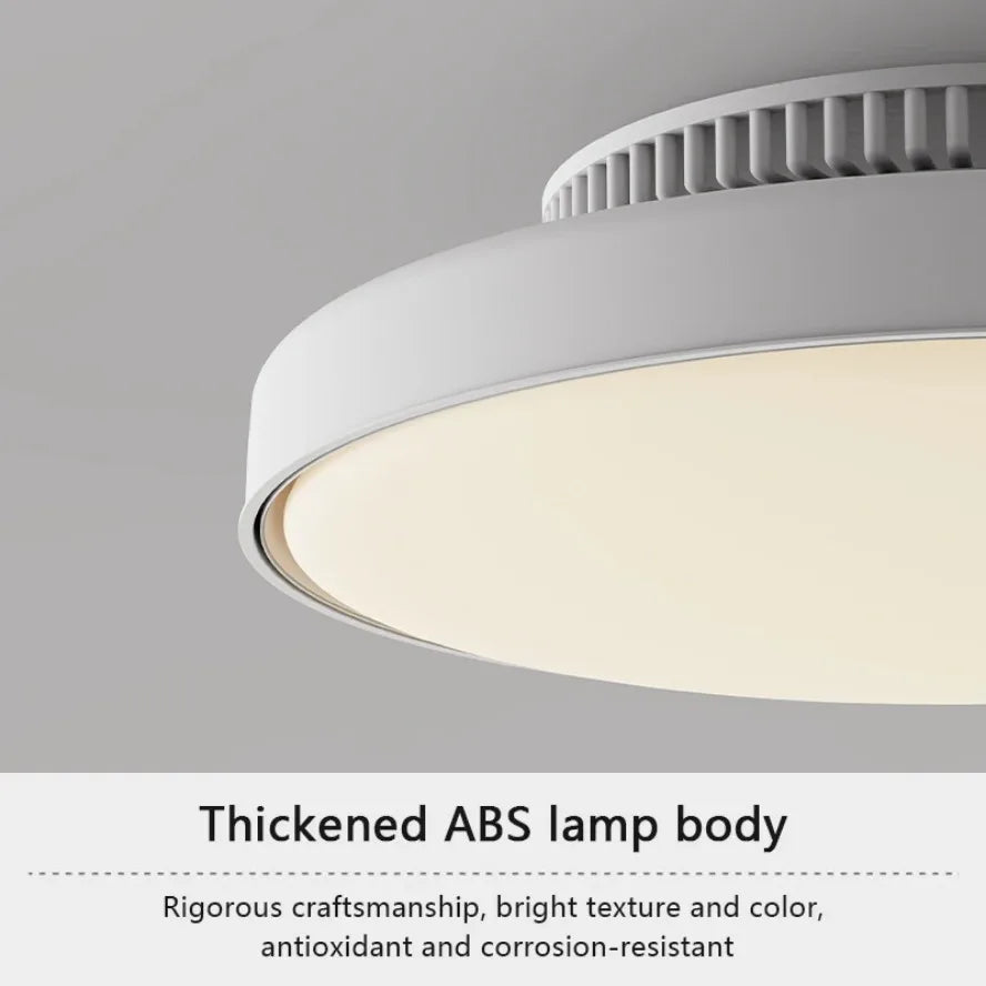 Modern LED Ceiling Fan Light Invisible Leafless Low Decibel Remote Dimming Fan for Bedroom and Living Room - Cheerful Home Finds