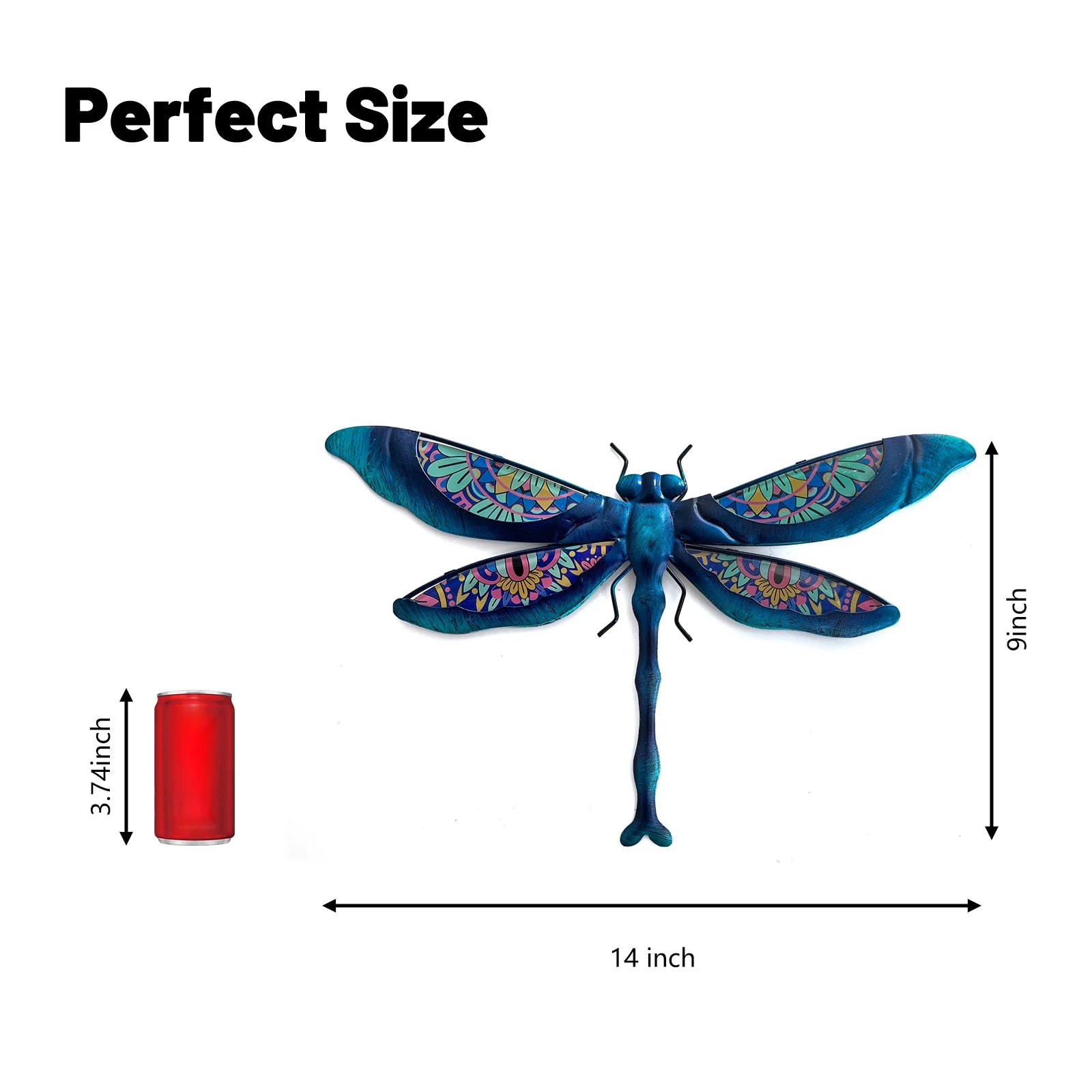 Metal Dragonfly Wall Art Outdoor Dragonfly Wall Decor - Cheerful Home Finds