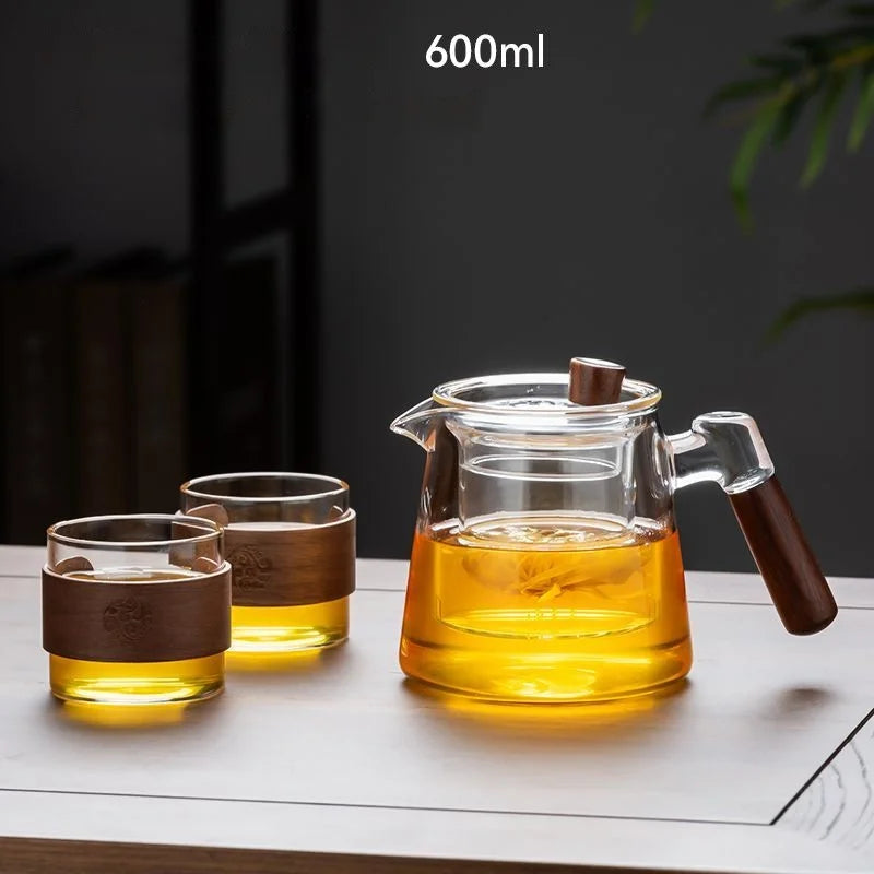 GIANXI Coffee Pot Family Glass Teapot Set with Teacups - Cheerful Home Finds