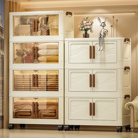 Foldable Storage Box with Clear Door for Organizing Toys - Cheerful Home Finds