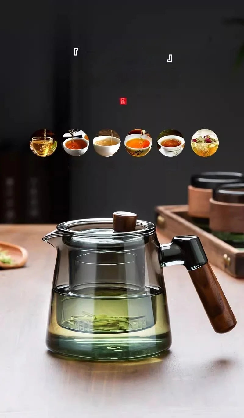 GIANXI Coffee Pot Family Glass Teapot Set with Teacups - Cheerful Home Finds