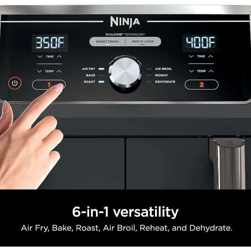Ninja DZ201 Foodi 8 Quart 6-in-1 DualZone Air Fryer - Cheerful Home Finds