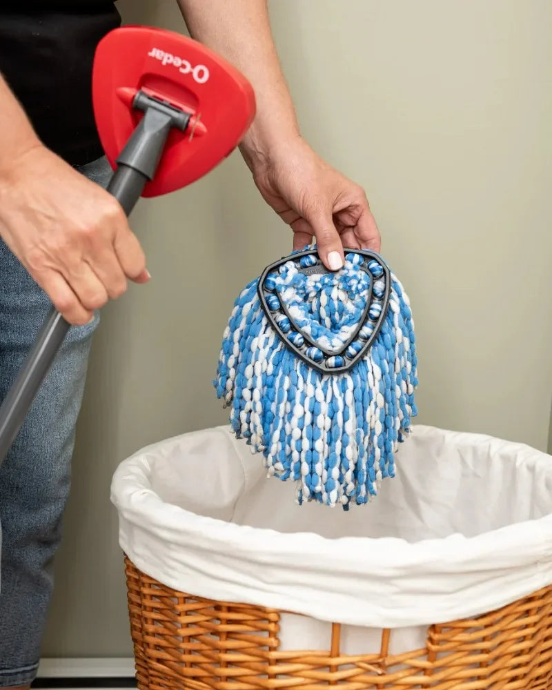 O Cedar RinseClean Clean Water Spin Mop and Bucket System Removes 99 Percent of Bacteria Two Tank Bucket System