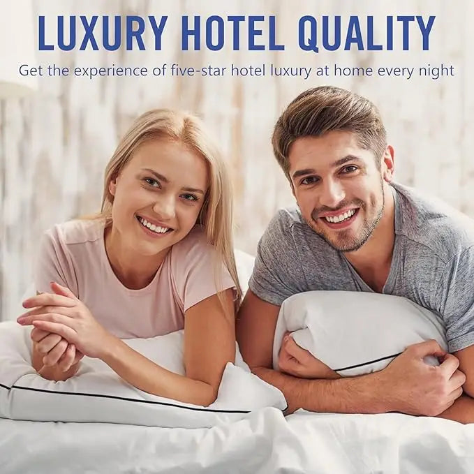 Cooling Bed Pillows, Luxury 3D Microfiber, Pack of 4 - Cheerful Home Finds