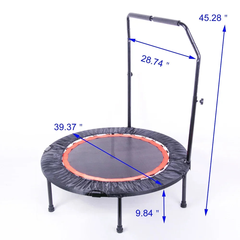 40 Inch Mini Exercise Trampoline for Adults or Kids Indoor Fitness Rebounder Max Load 300LBS - Cheerful Home Finds