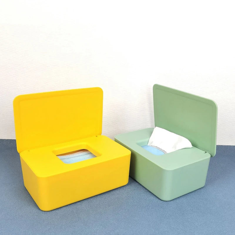 New Plastic Tissue Box Wet Tissue Holder Cover Home Organizer - Cheerful Home Finds