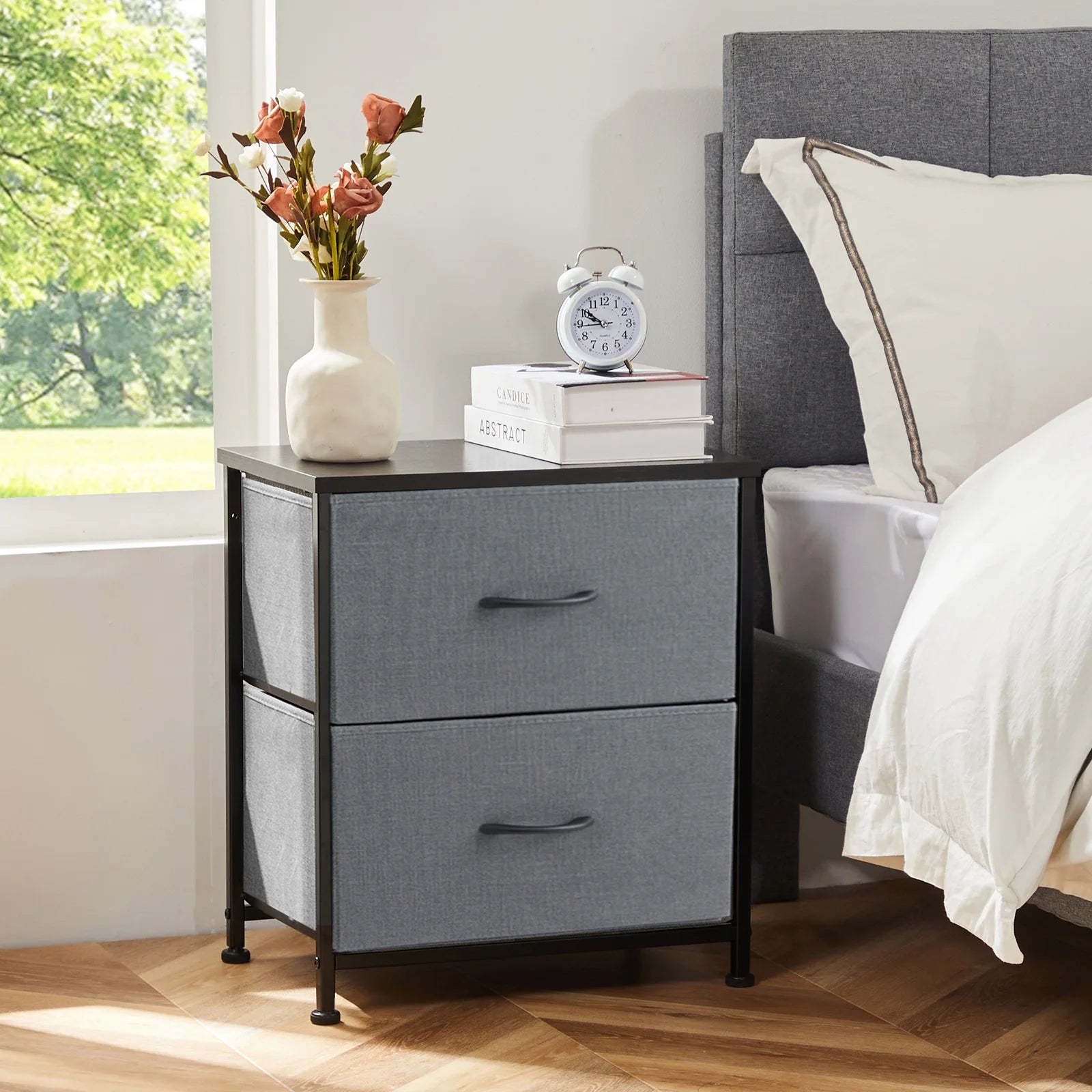 JHK Nightstand Bedside Coffee Sofa Tea Table Storage Chest - Cheerful Home Finds