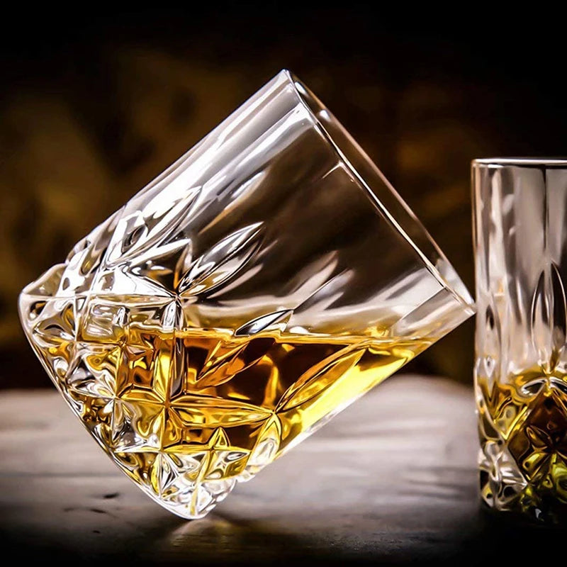 1PCS Whiskey Glass, Old Fashioned Rocks Glasses Tumblers - Cheerful Home Finds